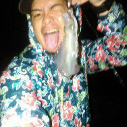 雨の中のエギング